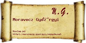 Moravecz Györgyi névjegykártya