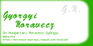 gyorgyi moravecz business card